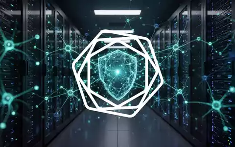 Abstraktes, futuristisches Konzept für Cybersicherheit und automatisierte digitale Abwehrsysteme in Blautönen. - Foto: über boerse-global.de