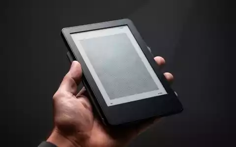 Schlankes, handliches E-Reader-Gerät in einer Hand, mit klarem E-Ink-Display auf neutralem Hintergrund. - Foto: über boerse-global.de