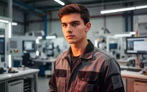 Ein junger Auszubildender in einer modernen, professionellen Arbeitsumgebung, der eine fundierte Berufsausbildung repräsentiert. - Foto: über boerse-global.de