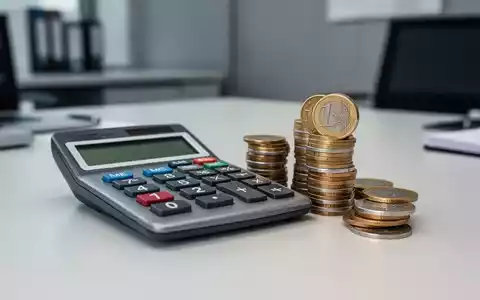 Taschenrechner und Euro-Münzen auf einem Schreibtisch als Symbol für die finanzielle Auswirkung der Minijob-Reform. - Foto: über boerse-global.de