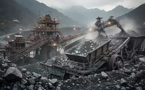 Industrielle Wolfram-Raffinerie und Bergbauanlage in einer Berglandschaft - Foto: über boerse-global.de
