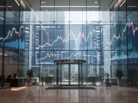 Abstrakte Darstellung eines modernen Bürogebäudes mit Finanzmarkt-Ästhetik. - Foto: über boerse-global.de