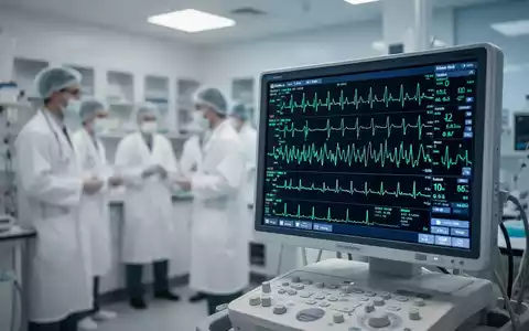 Moderne kardiologische Forschungsstation mit EKG-Daten auf einem Monitor in einer klinischen Umgebung. - Foto: über boerse-global.de