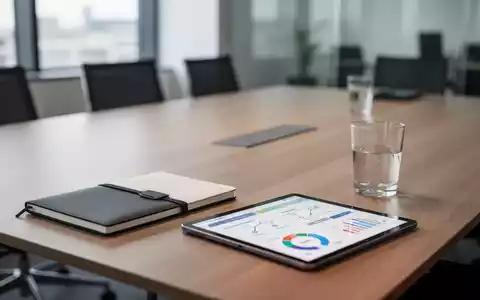 Ein moderner, aufgeräumter Konferenztisch mit digitalen Arbeitsgeräten und Notizbuch als Symbol für agiles Projektmanagement. - Foto: über boerse-global.de