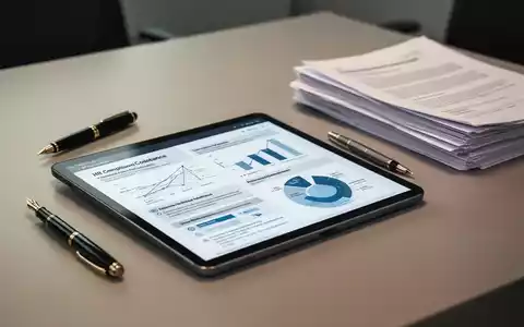 Digitales Tablet mit HR-Compliance-Diagrammen und Dokumenten auf einem modernen Schreibtisch. - Foto: über boerse-global.de
