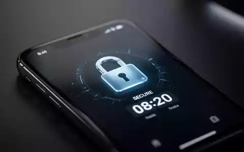 Smartphone-Bildschirm mit Sicherheitsschloss-Symbol und Countdown-Timer für Datenschutz von Samsung. - Foto: über boerse-global.de