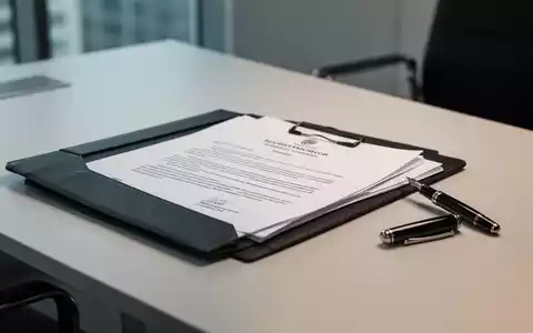 Ein minimalistischer Schreibtisch mit einer Rechtsakte und einem Füllfederhalter in einer professionellen Büroumgebung. - Foto: über boerse-global.de