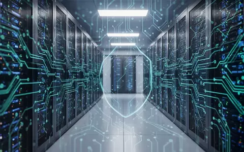 Leuchtendes digitales Rechenzentrum für Microsofts KI-gestützte Cybersicherheit und automatisierte Bedrohungsabwehr. - Foto: über boerse-global.de