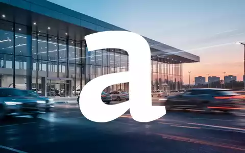 Abstrakte Darstellung eines modernen Autovermietungszentrums in der Abenddämmerung mit Fokus auf Mobilität und Logistik. - Foto: über boerse-global.de