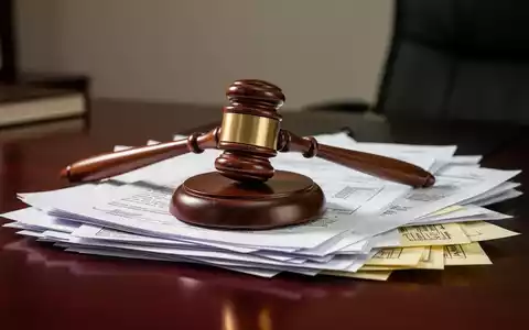 Ein Richterhammer auf Rechtsdokumenten und Immobilienunterlagen auf einem Schreibtisch. - Foto: über boerse-global.de