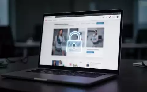Laptop-Bildschirm mit einem unscharfen Online-Shop, symbolisch für die Gefahren durch Fakeshops im Internet. - Foto: über boerse-global.de