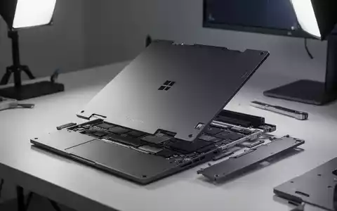 Schlankes, graphitfarbenes Framework Laptop 13 Pro mit modularem Hardware-Design auf einer sauberen, professionellen Werkbank. - Foto: über boerse-global.de