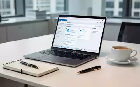 Moderner Büroarbeitsplatz mit Laptop und Unterlagen für die Personalverwaltung und Gehaltsabrechnung. - Foto: über boerse-global.de