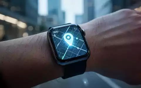 Eine Apple Watch mit einer digitalen Kartenansicht am Handgelenk zur Standortbestimmung. - Foto: über boerse-global.de