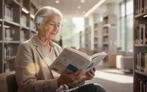 Eine ältere Person liest konzentriert in einem hellen, modernen Raum als Symbol für kognitive Gesundheit im Alter. - Foto: über boerse-global.de