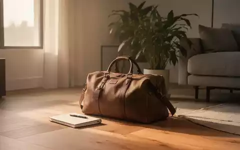 Minimalistisch eingerichteter Wohnraum mit einer Reisetasche und einer Pflanze, symbolisiert bewussten Konsum und Erholung. - Foto: über boerse-global.de
