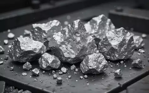 Rohe Platinerzstücke auf einer dunklen industriellen Oberfläche. - Foto: über boerse-global.de