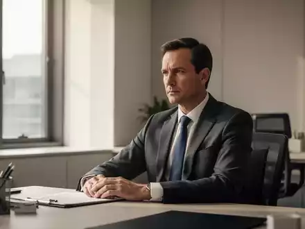 Fokussierte Person in einem modernen, hellen Büro, die sich auf den gegenwärtigen Moment konzentriert. - Foto: über boerse-global.de