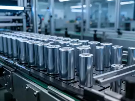 Moderne Produktionslinie für Lithium-Ionen-Batteriezellen in einer Industrieanlage. - Foto: über boerse-global.de
