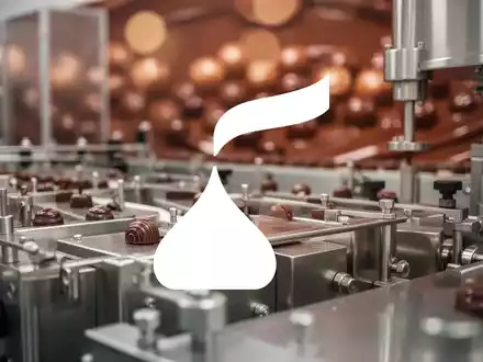 Industrielle Produktionsanlage für Süßwaren in einer minimalistischen, stimmungsvollen Ästhetik. - Foto: über boerse-global.de