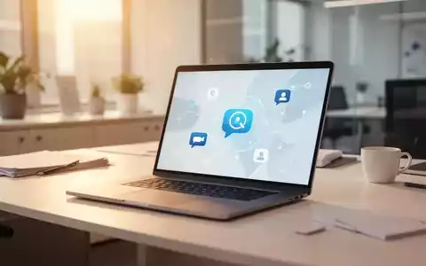 Ein moderner Laptop auf einem hellen Schreibtisch, der digitale Kommunikationswege für psychosoziale Unterstützung symbolisiert. - Foto: über boerse-global.de