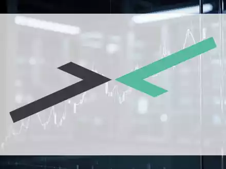 Abstrakte Darstellung eines fallenden Finanzmarkttrends im Technologiesektor mit kühler, professioneller Beleuchtung. - Foto: über boerse-global.de