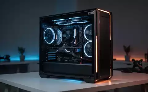 Ein moderner Gaming-PC auf einem Schreibtisch mit stimmungsvoller Beleuchtung. - Foto: über boerse-global.de