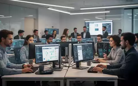 Menschen in einem modernen IT-Schulungsraum bei der Arbeit an Computern zur beruflichen Weiterbildung. - Foto: über boerse-global.de