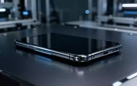 Hochwertiges Smartphone-Silhouette im Nahaufnahme auf reflektierender Oberfläche, die zukünftige Mobiltechnologie repräsentiert. - Foto: über boerse-global.de