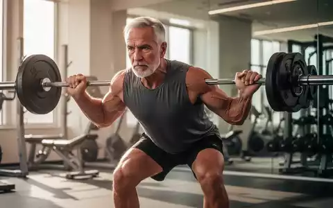 Ein fitter Mann über 50 trainiert konzentriert in einem modernen Fitnessstudio zur Stärkung der Muskelmasse. - Foto: über boerse-global.de