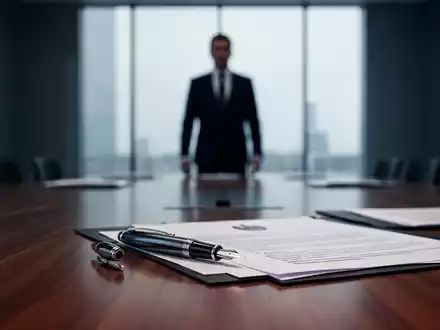 Ein moderner Schreibtisch mit offiziellen Regierungsdokumenten und einem Füllfederhalter in einem Büro. - Foto: über boerse-global.de