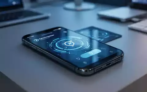 Ein modernes Smartphone auf einem Bürotisch zeigt eine digitale Synchronisations-Oberfläche. - Foto: über boerse-global.de