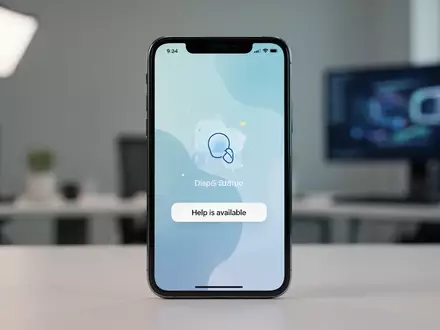 Smartphone mit einer Benutzeroberfläche für psychologische Unterstützung und Hilfsangebote. - Foto: über boerse-global.de