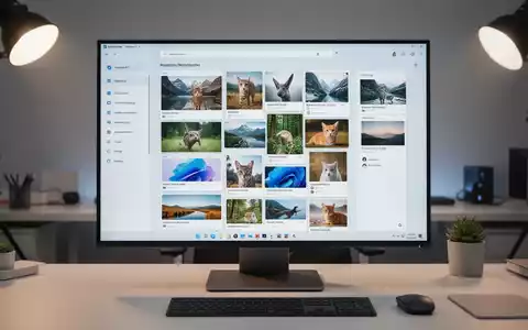 Moderner Windows 11-Bildschirm mit digitaler Fotogalerie-Anwendung. - Foto: über boerse-global.de