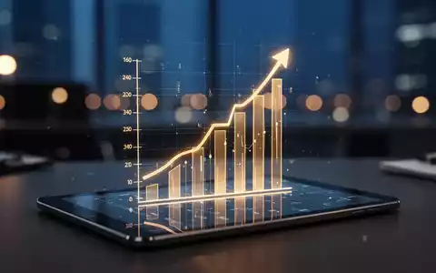 Digitales Wachstumsdiagramm auf einem Tablet, das den finanziellen Aufwärtstrend symbolisiert. - Foto: über boerse-global.de