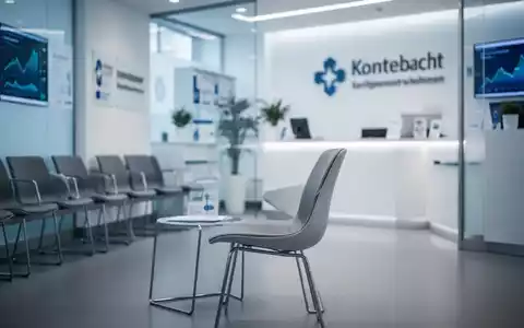 Ein leerer Stuhl in einem modernen, sterilen Wartezimmer einer Arztpraxis, der die Anspannung im Gesundheitssystem symbolisiert. - Foto: über boerse-global.de