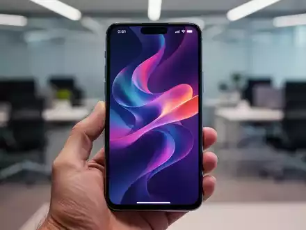 Modernes Smartphone mit lebendiger, angepasster Benutzeroberfläche in professioneller Umgebung. - Foto: über boerse-global.de
