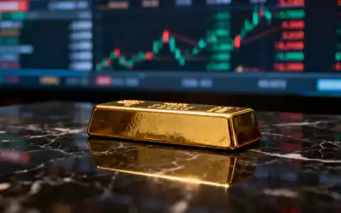Ein Goldbarren auf einer dunklen, reflektierenden Oberfläche mit stimmungsvoller Beleuchtung. - Foto: über boerse-global.de