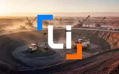 Moderne Lithium-Mine mit schwerem Gerät in einer Wüstenlandschaft bei Sonnenuntergang. - Foto: über boerse-global.de