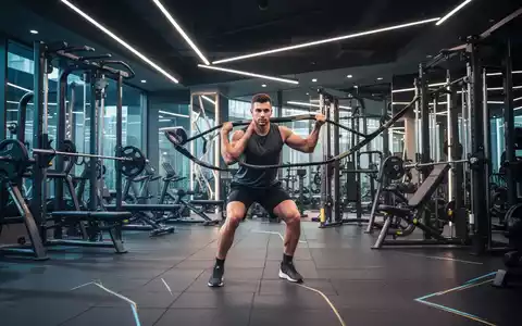 Ein Athlet in einem modernen Fitnessstudio bei einer hochintensiven Trainingseinheit als Symbol für den Trendsport Hyrox. - Foto: über boerse-global.de
