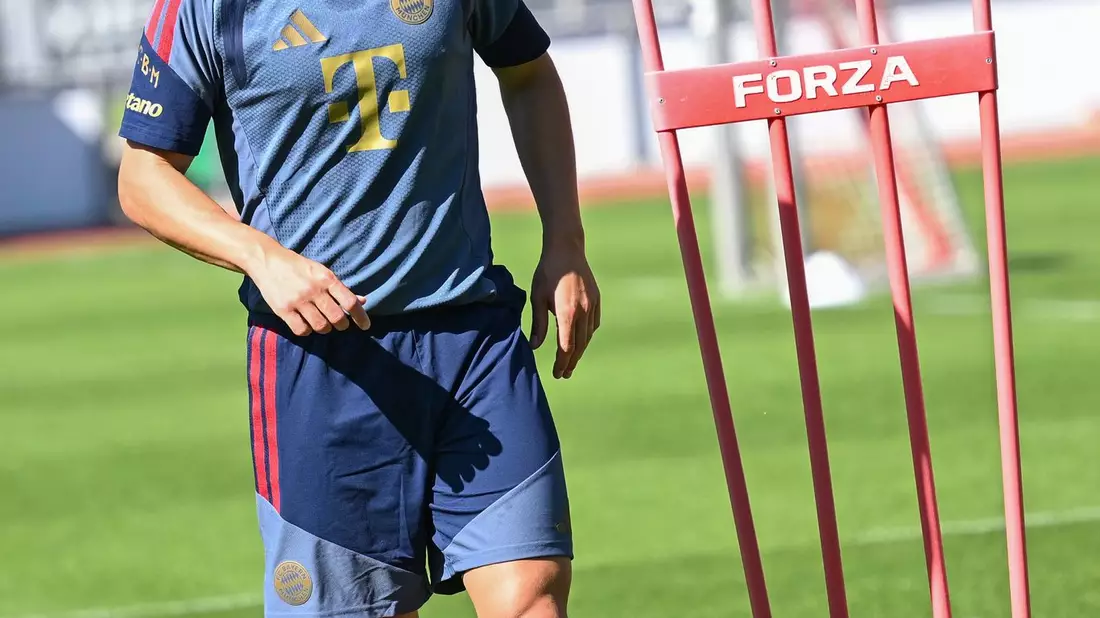 DFB-Kapitän Joshua Kimmich ist im Training zurück. - Bild: Angelika Warmuth/dpa