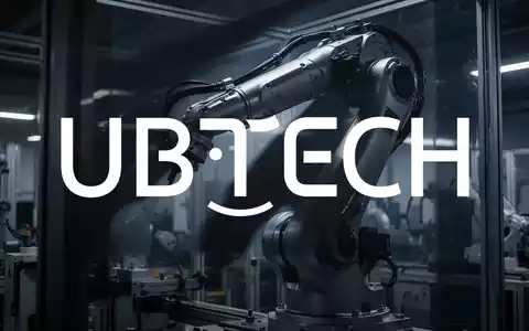 Moderner Industrieroboterarm in einer schattigen, technologisch geprägten Industrieumgebung. - Foto: über boerse-global.de