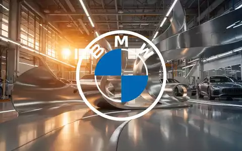 Abstrakte Darstellung einer modernen Automobilfertigung mit Fokus auf glänzende Metalloberflächen und Lichtreflexionen. - Foto: über boerse-global.de