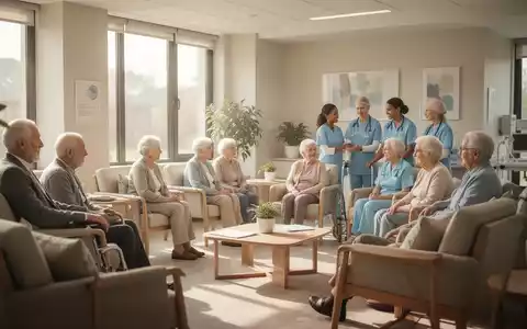 Eine Gruppe von Menschen in einem hellen, freundlichen Raum bei einem sozialen Austausch zur kognitiven Gesundheit. - Foto: über boerse-global.de