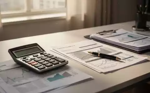 Schreibtisch mit Taschenrechner und Finanzunterlagen zur Rentenberechnung. - Foto: über boerse-global.de
