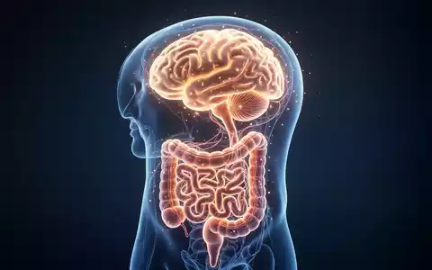 Medizinische Illustration der Darm-Hirn-Achse mit Fokus auf neurologische und vaskuläre Signalwege. - Foto: über boerse-global.de