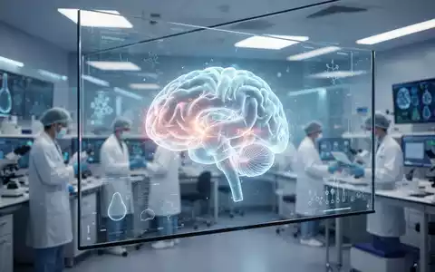 Digitale Visualisierung eines menschlichen Hippocampus auf einem Bildschirm zur KI-gestützten Gehirnforschung. - Foto: über boerse-global.de