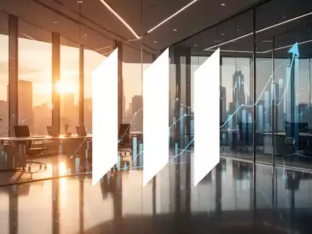 Abstrakte Darstellung eines wachsenden Finanzsektors mit moderner Architektur und positivem Lichtambiente. - Foto: über boerse-global.de