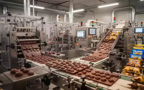 Moderne Produktionsanlage in der Süßwarenindustrie mit Fokus auf industrielle Fertigungsprozesse. - Foto: über boerse-global.de