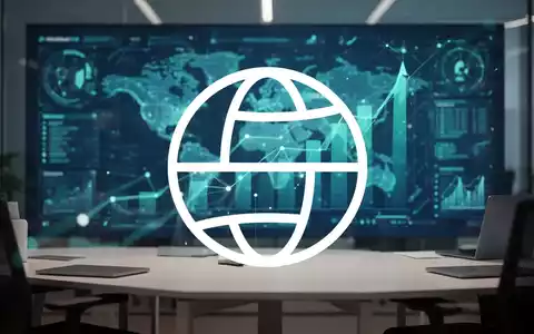 Abstraktes, modernes Büro-Ambiente mit digitaler Ästhetik, das technologisches Wachstum und Geschäftserfolg symbolisiert. - Foto: über boerse-global.de